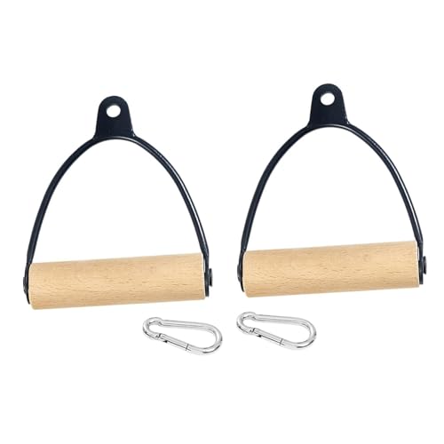 QSTDGVPW Accesorio de Extracción LAT, Mango de Peso Muerto, Mango Antideslizante con Anillo en D, Mango de Ejercicio de de Brazos para Muñeca, Leva