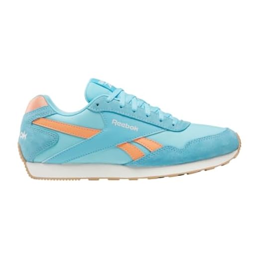Reebok Glide Low, Zapatillas Mujer, Digital Blue Sunkissed Orange Chalk, 38.5 EU
