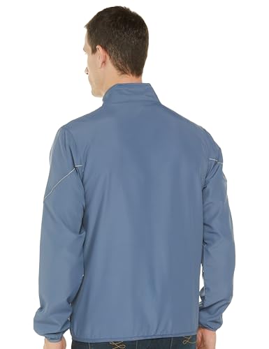 Image of Qube By Fort Collins Men's Polyester Standard Length Regular Fit Windbreaker Jacket - All-Weather & Winter Protection, Lightweight & Windproof