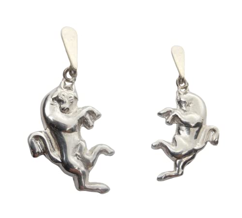 Boucles d'oreilles pendantes Toro en argent pour affirmer votre signe astrologique
