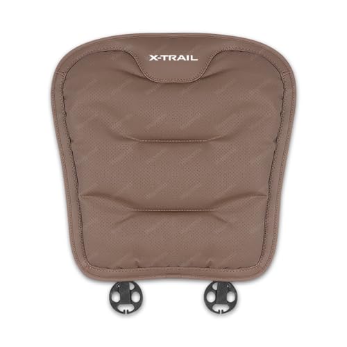 エクストレイル 車用 シートカバーセット カーシートカバー 座布団 エクストレイル T33系 T32系 車腰クッション ランバーサポート ファッション背もたれ 滑り止め 通気 運転席用 助手席用 リアシート (ブラウン,1個 前席シートクッション)