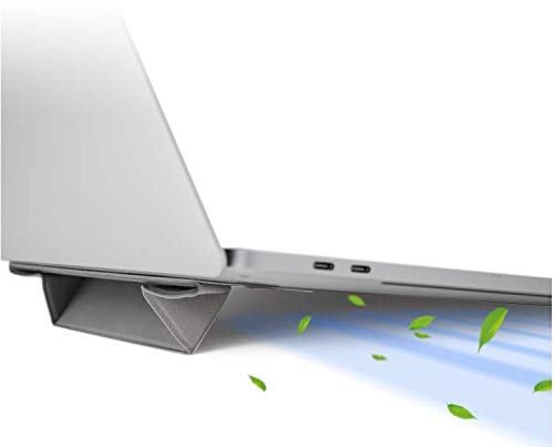 Mount Plus LS1 Flat Foldable Laptop Notebook Tablet Stand Invisible Lightweight Laptop Stand Anti-Slide and Portable Notebook Stand