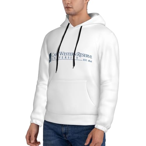 Case Western Reserve University Logo Men'S Hooded Fleece Sweatshirt Comfortable Men'S T-Shirt4
