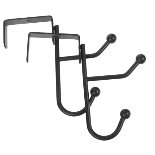 NULYLU 2個 属製ドアフック ダブルフック 耐荷重強化 省スペース収納 玄関 寝室 キッチン対応 ドア裏掛け多機能オーガナイザー バッグ コー