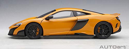 Modelo auto Mclaren 675LT naranja escala 1:18 miniatura 7