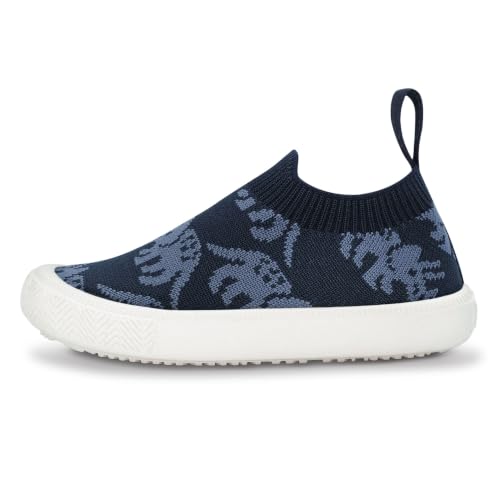 Image of JAN & JUL Slip-on Knit Shoes, Machine Washable and Lightweight Sneakers for Toddler Boys and Girls