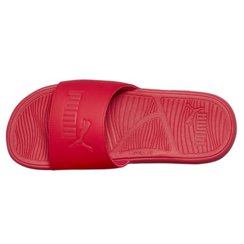 PUMA Men's COOL CAT 2.0 Slide Sandals, PUMA Red-PUMA Red, 94