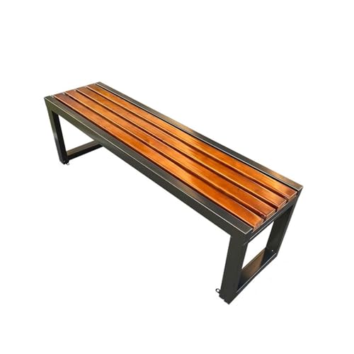 Bancs de jardin d'extérieur anti-humidité en bois de patio avec assise lattes