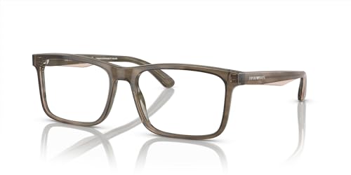Image of Emporio Armani mens Ea3227 Square Prescription Eyewear Frames