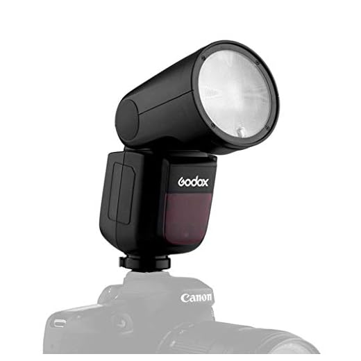 GODOX V1-S TTL Flash Cabeça redonda para Sony - Preto