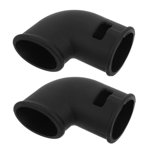Angoily 2Pcs Black Silicone Steam Diverter Accessory for Pressure Cooker and Air Fryer Cooking Pot Accessory for Efficient Steam Release Compact and Easy to Store