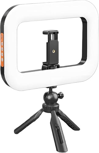 Anneau lumineux pour téléphone LED portable et réglable pour vlogging