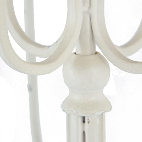 11-Light Candelabra Distressed White Transitional Iron #TOP3