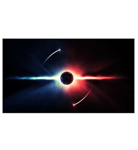 Peinture sur toile nébuleuse à impression HD planète système solaire