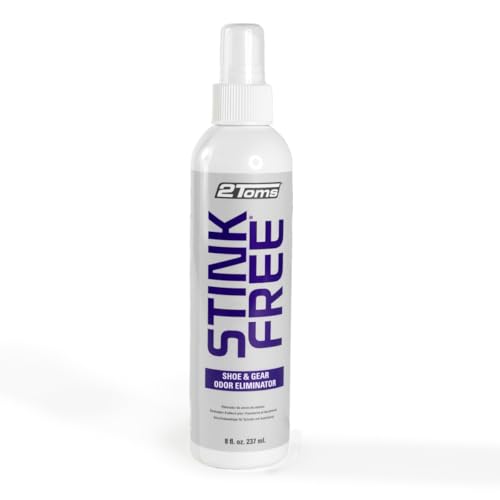 2Toms StinkFree Shoe Odor Eliminator Spray, Elimina los olores del equipo causados por el sudor. 236 ml