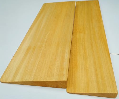 YHXAIQ Rampe de Seuil en Bois Massif - Portable Léger pour Fauteuils Roulants/Chariots, Robustesse Stable, Adapté Trottoirs/Intérieur(50 x 13 x 2.5 cm)