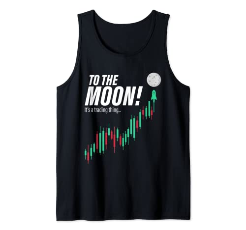 To The Moon Funny BTC Crypto Trading Men Tank Top