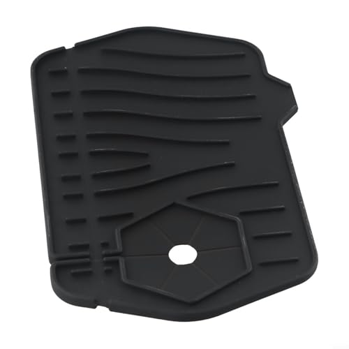 Alfombrilla de silicona para fregadero de cocina para protección de encimera, secado rápido, almohadilla de drenaje de 24.5 x 6.1 pulgadas con protector de salpicaduras cónico, bandeja de goteo