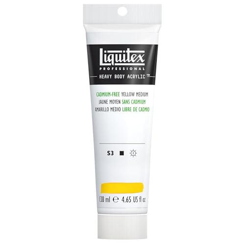 Image of Liquitex Professional Heavy Body Acrylic Paint, 4.65-oz Tube, Cadmium Free Yellow Medium