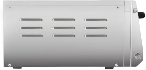 Commercial Pizza Oven Countertop, 240V 2000W Stainless Steel Electric Pizza Oven with Pizza Stone, Multipurpose Indoor Pizza Maker for Restaurant Home Pretzels Baked (Single Deck 22 x 22.4 x 11in)