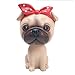 Luckyrainbow Bobble Head - Figura decorativa para coche, diseño de perro y mascota