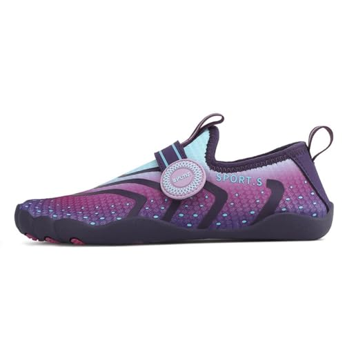 Sim Racing Shoes for Women Gaming PC Gran Turismo – Cute Breathable Lightweight Barefoot Driving Simulators Shoes with Adjustable Straps Enhanced Grip for Game Cockpits Karting Slipper Socks (Purple,8)