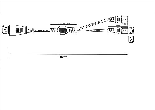 HangTon UPS PDU Computer PC Monitor Cavo di