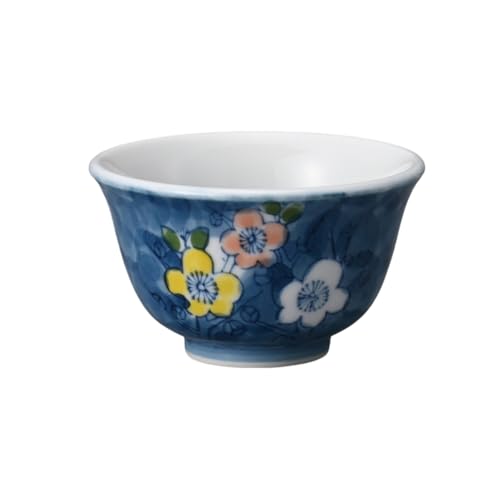 エールネット(Ale-net) 湯呑 煎茶碗 千茶碗 9×5.5cm 枝梅反仙茶 食洗機対応 電子レンジ対応 美濃焼 日本製