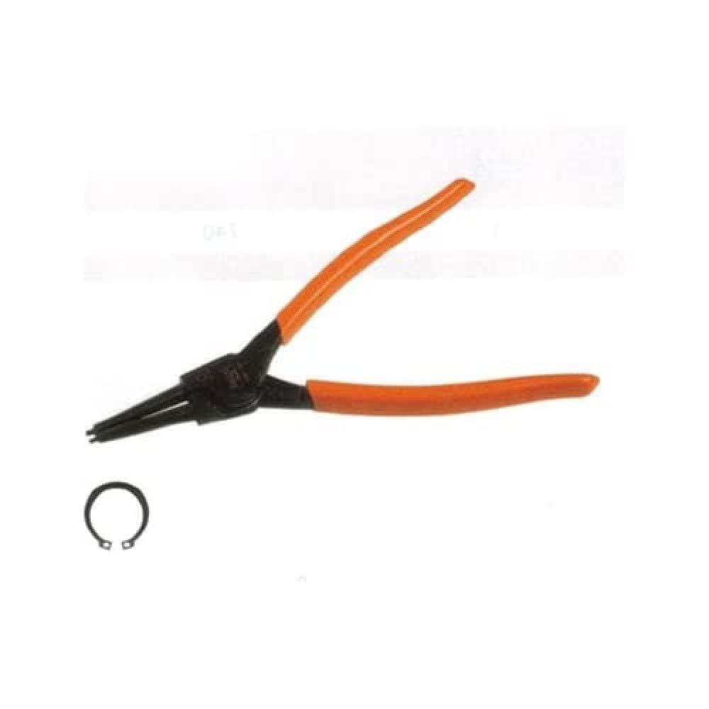 Bahco 2900-215 Circlip Pliers External with Straight Jaws, Red/Black, 215 mm