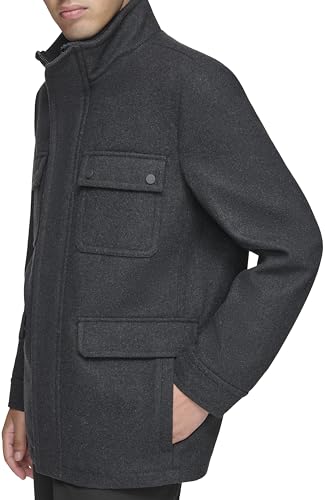 Image of Andrew Marc Men's Andrew Marc Men's Wool Coat - Mid and Full Length