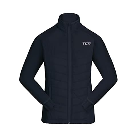 TCA Mädchen Excel Runner ganzjährige, leichte, wasserabweisende, verstaubare Laufjacke - Dunkelblau, 6-8 Jahre Cover