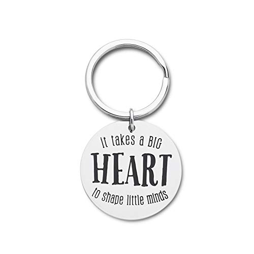 Teachers Appreciation Day Gifts Keychain for Mothers Fathers Day From Kids Students Women Men Coaches Graduation End Of The School Year Daycare Provider Gifts Thank You for Birthday Christmas Keyring