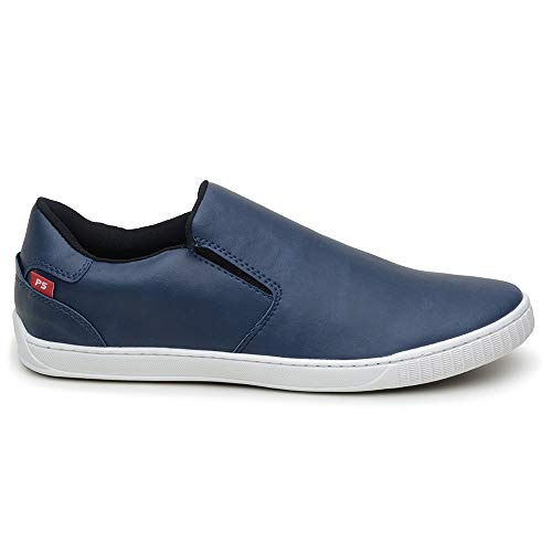 Sapatênis Tênis Masculino 13005 Sapato sem Cadarço (40, Azul)