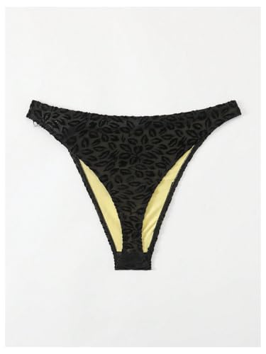 MakeMeChic Men's Graphic Print Swim Bottoms Ring Linked Summer Beach Brief Swimwear2