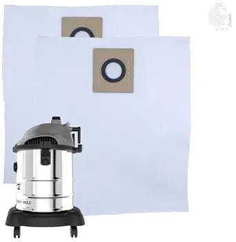 RODAK Set of 2 Dust Bags Compatible with Euroclean Bold, Tear Resistant, 3-Ply Dust Bags Provides an Advanced Filtration on Micro-Level Compared to 2 Ply Paper Filters