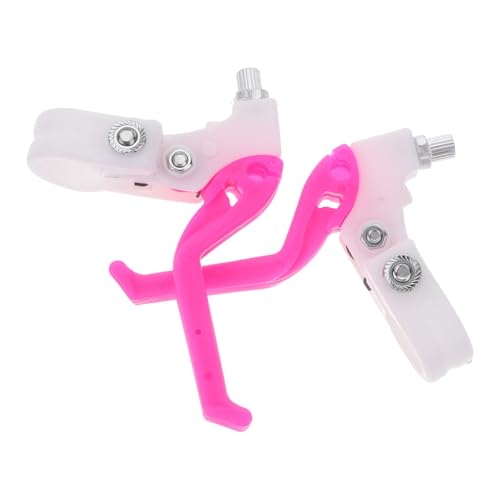 SOPOTUTU 用自転車プラスチック製ブレーキレバー 軽量耐久性 耐久実用 ブレーキ操作簡単 走行必須パーツ 男女兼用カラー 白 ピンク