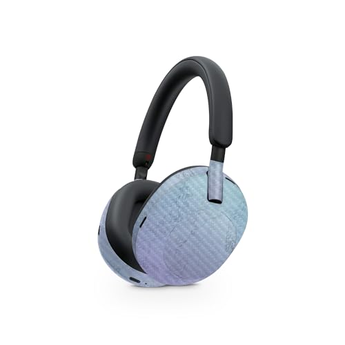 Image of MightySkins Carbon Fiber Skin Compatible with Sony WH-1000XM5 Headphones - Gradient Marble | Protective, Durable Textured Carbon Fiber Finish | Easy to Apply