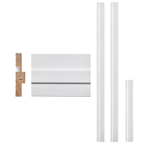ARKHJEM Door Jamb Frame kit, Primed Composite Door Frame Kit, Pine Wood, DIY Adjustable Size, 1.06 in. x 4.53-5.51in. x 81.65 in