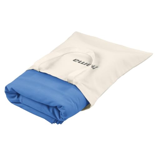 Hama Fotohintergrund Stoff, 2,95 x 6 m (Faltbarer Fotostudio-Hintergrund, 100% Baumwolle, Bluescreen, Background Fotoleinwand f&uuml;r Fotografie, Video und Fernsehen), Royalblau