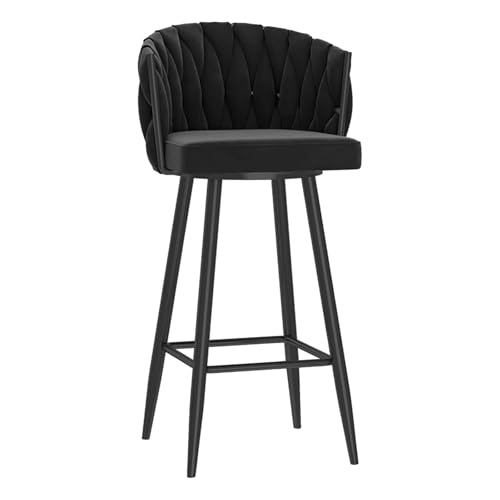 Chaise de bar moderne dossier tissé pour soulager le dos autour de l'îlot