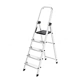 Scala in Alluminio - Portata 150kg, Certificata EN131 - Antiscivolo, Ultraleggera e Salvas...
