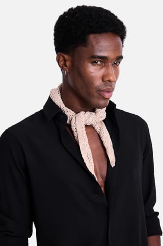 Image of SNITCH Men Casual Shirt | Slim Fit Long Sleeve Spread Collar Vertical Crinkle Textured Pattern | Breathable Polyester Blend & Stretchable Fabric for Casual Outing & Everyday Use