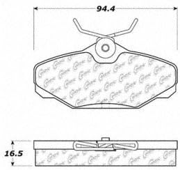 Centric 103.06100 C Tek Ceramic Brake Pads With Shims