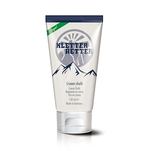 KletterRetter Creme Chalk 150ml - Hochwertiges, schnelltrockendes Magnesia in Creme-Form - Sorgt für bessere Reibung und maximale Performance beim Klettern und Bouldern