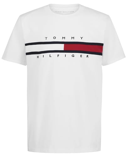 Tommy Hilfiger Boys' Short Sleeve Graphic Crew Neck T-Shirt, Soft, Comfortable, Relaxed Fit