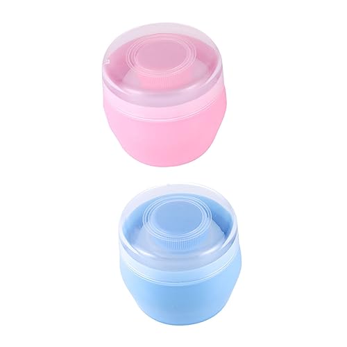 HAPINARY 2 Conjuntos De Pó De Corpo Compacto Caixa De Sopro De Pó Pó De Bebê Caixa De Sopro De Pó De