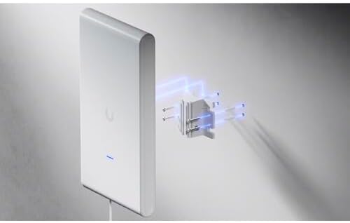Diagram illustrating wall mounting for Ubiquiti UniFi U6 Mesh Pro