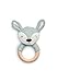 Jollein 054-014-65323 Beißring, Hirsch aschgrün, grün, Durchmesser- 7cm, 36 g