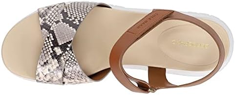 Cole Haan Women's Zerogrand Crisscross Sandal Sport, SOHO Snake/Honey, 6 | Image 3