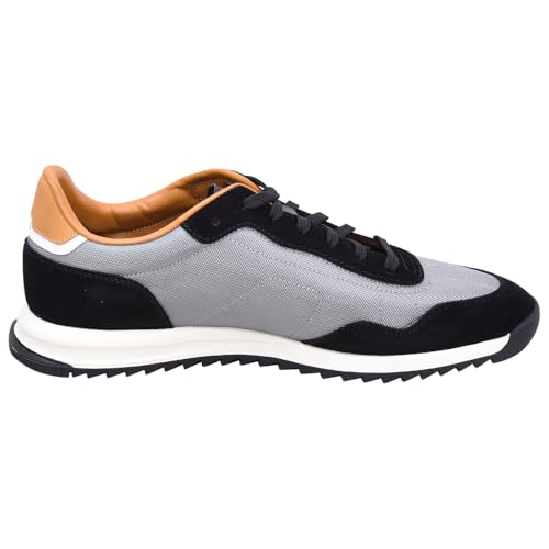 Image of BOSS Men's Zayn Low Profile Suede Leather Two Tone Sneaker